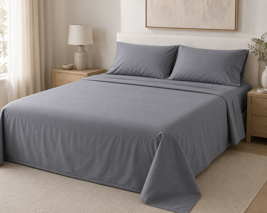 Silky-smooth 295 thread count sateen in timeless neutral tones 